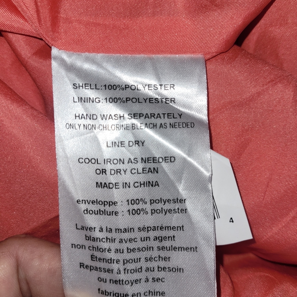 3/$20 White by Vera Wang Orange Sleeveless V-Neck Maxi Dress - Picture 7 of 10
